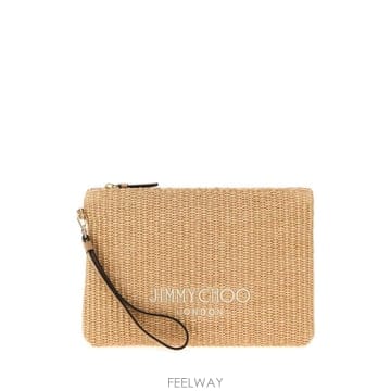 Jimmy Choo 26SS ������ Ŭ��ġ �Ŀ�ġ ZIPPEDFLATPOUCHJYN NATLAT Beige o Tan26SS ������ Ŭ��ġ �Ŀ�ġ ZIPPEDFLATPOUCHJYN NATLAT Be