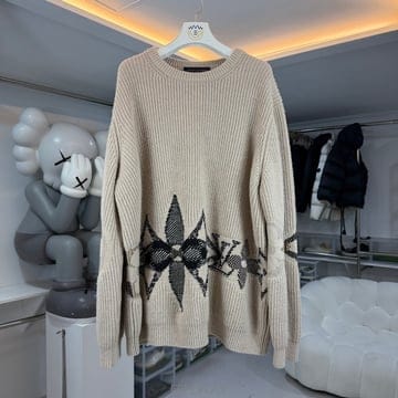 루이비통 그래픽 니티드 크루넥 니트