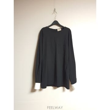 랑방 LANVIN 프랑스 오리지널 롱블라우스 겸 미니 원피스 T40 사이즈