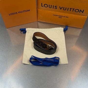 루이비통 LV 모노그램 이니셜 금장 벨트