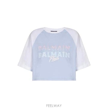 Balmain 25FW �߸� ���� Ƽ���� FF1EE090BD03 SNW AZZURRO25FW �߸� ���� Ƽ���� FF1EE090BD03 SNW AZZURRO