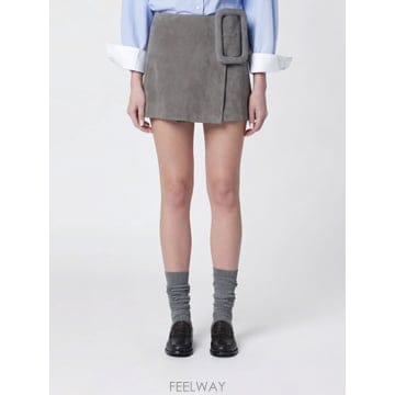 [A6] 아미 FSK464LH0059 여성 미디 스커트 FSK464LH0059-0516