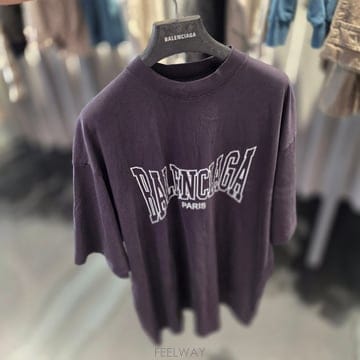 발렌시아가 박싱 빈티지 미디움 핏 남성 반팔 티셔츠 739784 TRVH5 003