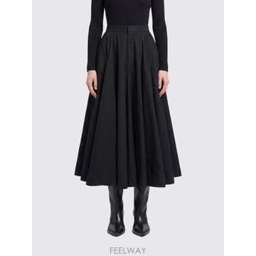 [A6] 발렌시아가 857766TQP13 여성 미디 스커트 857766TQP13-1000
