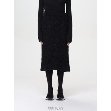 [A6] 발렌시아가 793601T3328 여성 미디 스커트 793601T3328-1000
