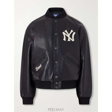 폴로 랄프로렌 MLB APPLIQUED 레더 발시티 자켓 710B2 B0082328481