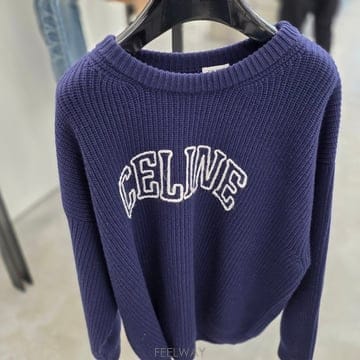 셀린느 로고 울 남성 풀오버 니트 티셔츠 2AW9A311Y.07MR