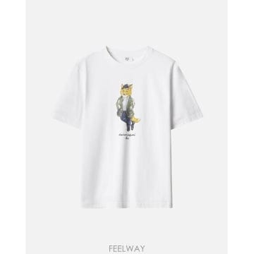 Maison Kitsune 26FW ����Ű���� ���� Ƽ���� MRMJT22KJ7025 P100 WHITE26FW ����Ű���� ���� Ƽ���� MRMJT22KJ7025 P100 WHITE