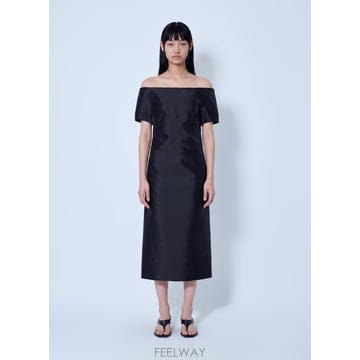 26 F/W 질샌더 오프-숄더 미디 드레스 J03CT0679 J551 B0112327741