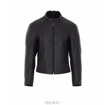 26 F/W 구찌 웹 디테일 레더 바이커 자켓 874158/XNBDW B0012320191