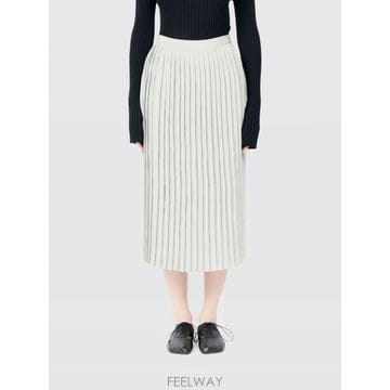 [A6] MM6 메종 마르지엘라 S52MA0199M35737 여성 미디 스커트 S52MA0199M35737-