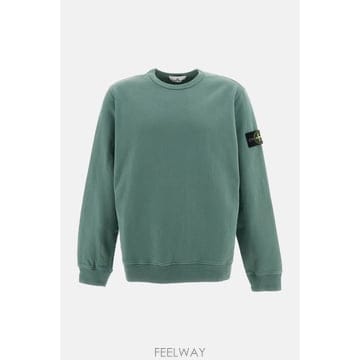 26 F/W 스톤 아일랜드 브러쉬 오가닉 코튼 후리스 크루넥 맨투맨  B0032264130