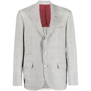 26 FW 브루넬로 쿠치넬리 체크 싱글 브레스티드 블레이저 MY4317BTDC011 TP458279322