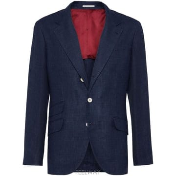 26 FW 브루넬로 쿠치넬리 리넨 싱글 브레스티드 블레이저 MS4967BWDC074 TP457859308