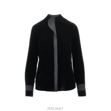Armani �׶�����Ÿ �ؿ� ���������Ƹ����� ���� GLITTERED VELVET BLOUSE EW005678AF24428�׶�����Ÿ �ؿ� ���������Ƹ����� ���� GLITTERED VELVET
