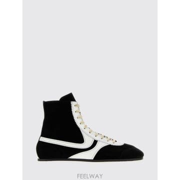 드리스 반 노튼 남성 스니커즈 블랙 스웨이드