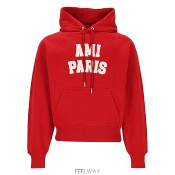 [A94]아미 USW803JE0273A202 남성 스웨트셔츠 맨투맨 AMI AMI Cotton Hoodie