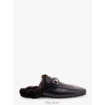 GUCCI [N85]���� A005GQ ���� ���� �÷� ������ ���� GUCCI Black leather slipper w[N85]���� A005GQ ���� ���� �÷� ������ ���� GUCCI Blac