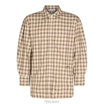 GANNI [S27]���� A1140031873 ���� ���� ����콺 ���� ĳ�־���� Ŭ���ļ��� �ΰ� OYSTER GREY[S27]���� A1140031873 ���� ���� ����콺 ���� ĳ�־��