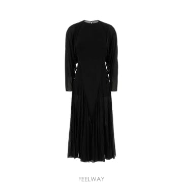 Alaia [X45]�˶��̾� AA9R3221J132D 995 ���� ���ǽ� �� �̵� �̴� �巹�� Black jersey[X45]�˶��̾� AA9R3221J132D 995 ���� ���ǽ� �� �̵� ��
