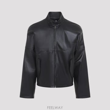 [A3] 보테가베네타 853929 V64W0 가죽 재킷 853929 V64W0 1010 BLACK