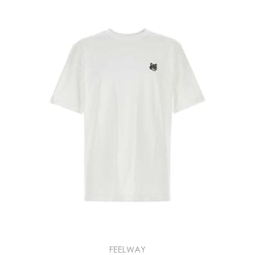 Maison Kitsune 26FW ����Ű���� ���� ��� ����Ʈ Ƽ���� PM00108KJ7025 P100 White26FW ����Ű���� ���� ��� ����Ʈ Ƽ���� PM00108KJ7025 