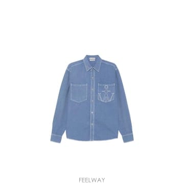 인더샵 JW ANDERSON JW 앤더슨 블루 셔츠   블라우스