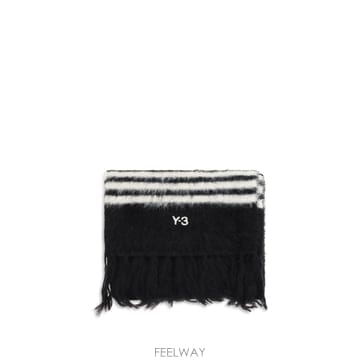 [B1] 요지 야마모토 KS8164 머플러 스카프 풀라드 남성 KS8164BLACK