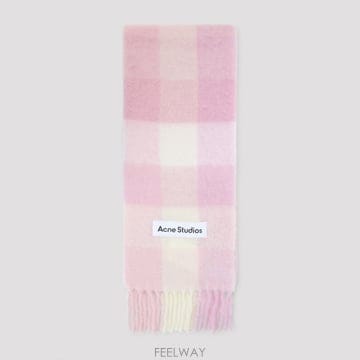 [A3] 아크네 CA0084 스카프 CA0084 DTL CANDY PINK WHITE PAL