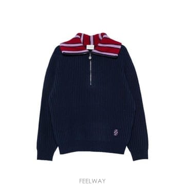 26FW 드롤드무슈 니트웨어 PO247 WO018 NAVY BLUE