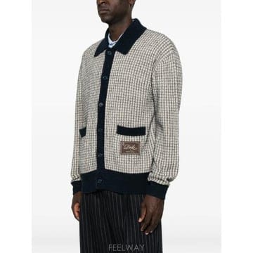 26FW 드롤드무슈 니트웨어 CA191 WO018 NAVY NEUTRALS BLUE