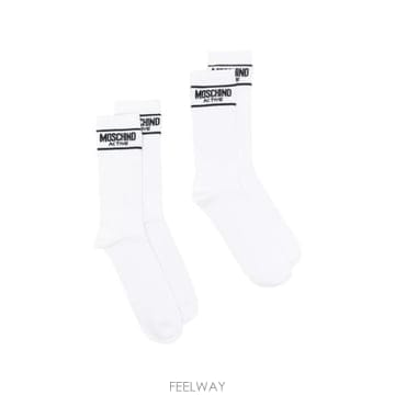 26FW 모스키노 양말 4480 A3401 1001 WHITE
