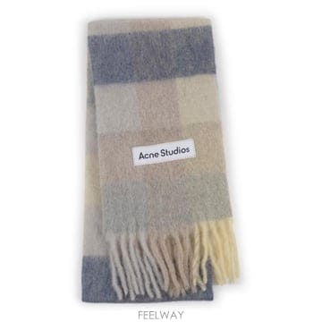 Acne 26FW ��ũ�� ��Ʃ��� ����� üũ ���÷� CA0084 DL6 VANILLA BEIGE LAVENDER26FW ��ũ�� ��Ʃ��� ����� üũ ���÷� CA0084 DL6 VAN