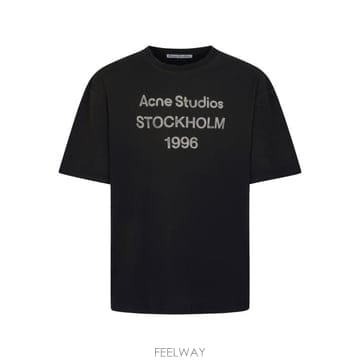 Acne 26FW ��ũ�� ��Ʃ��� �ΰ� Ƽ���� CL0196 BM0 FADED BLACK26FW ��ũ�� ��Ʃ��� �ΰ� Ƽ���� CL0196 BM0 FADED BLAC