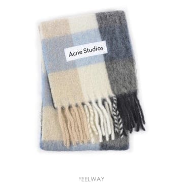 Acne 26FW ��ũ�� ��Ʃ��� ����� üũ ���÷� CA0084 DIB BLUE BEIGE BLACK26FW ��ũ�� ��Ʃ��� ����� üũ ���÷� CA0084 DIB BLU
