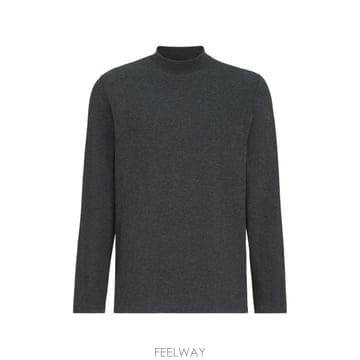 Brunello Cucinelli 26FW ���ڷ� ��ġ�ڸ� ���� Ƽ���� M0B131366 C8127 DARK GREY26FW ���ڷ� ��ġ�ڸ� ���� Ƽ���� M0B131366 C8127 DAR
