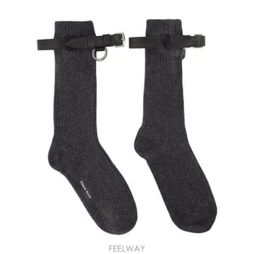 26 F/W 시몬 로샤 청키 앵클 양말 시모네 ROCHA 울 그레이  B0732305395
