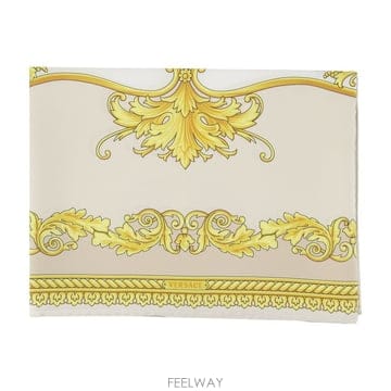 베르사체 스카프 본 아이보리