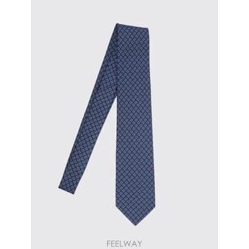 [A6] 페라가모 350950 남성 넥타이 350950-768562-NAVY