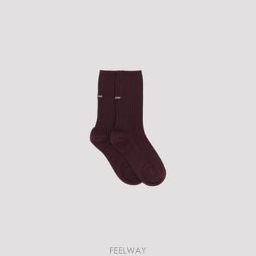 [A3] 발렌시아가 A001OX 4G7B0 양말 A001OX 4G7B0 6260 BORDEUX WHITE