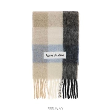 Acne 26FW ��ũ�� ��Ʃ��� ����� üũ ���÷� CA0084 DIB BLUE BEIGE BLACK26FW ��ũ�� ��Ʃ��� ����� üũ ���÷� CA0084 DIB BLU