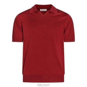 Brunello Cucinelli 26SS ���ڷ� ��ġ�ڸ� ���� Ƽ���� M29800145 CDE54 CHERRY26SS ���ڷ� ��ġ�ڸ� ���� Ƽ���� M29800145 CDE54 CHE