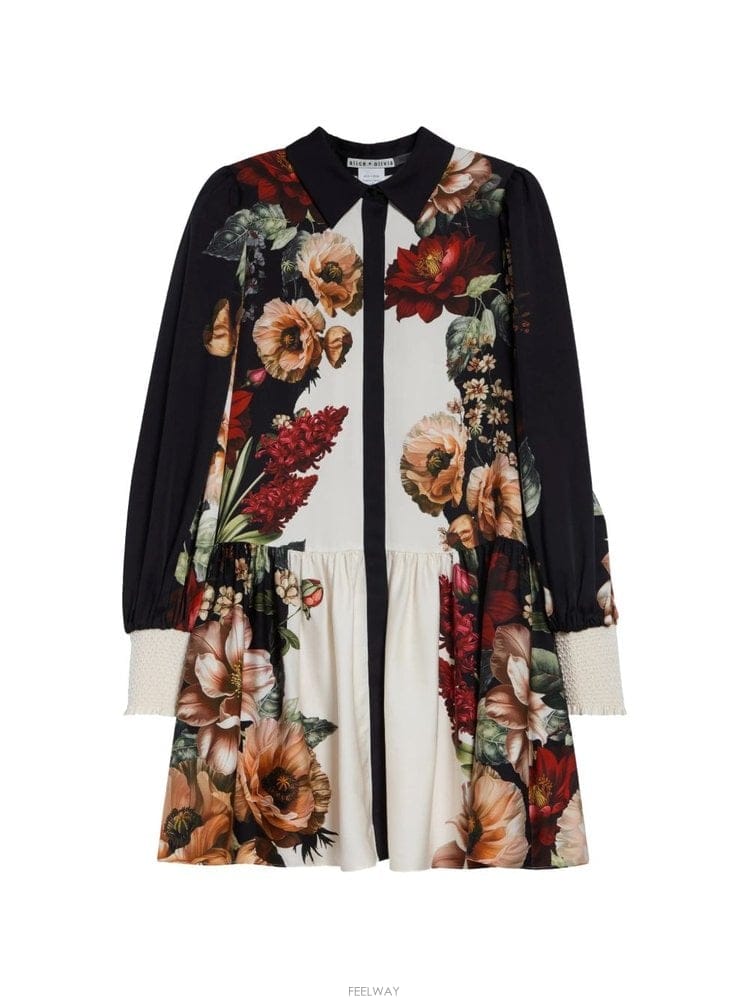 Alice & Olivia �ٸ��� �� �ø���� BERTHA ����Ʈ ���� �巹�� CC608P05 B0712329982�ٸ��� �� �ø���� BERTHA ����Ʈ ���� �巹�� CC608P05 