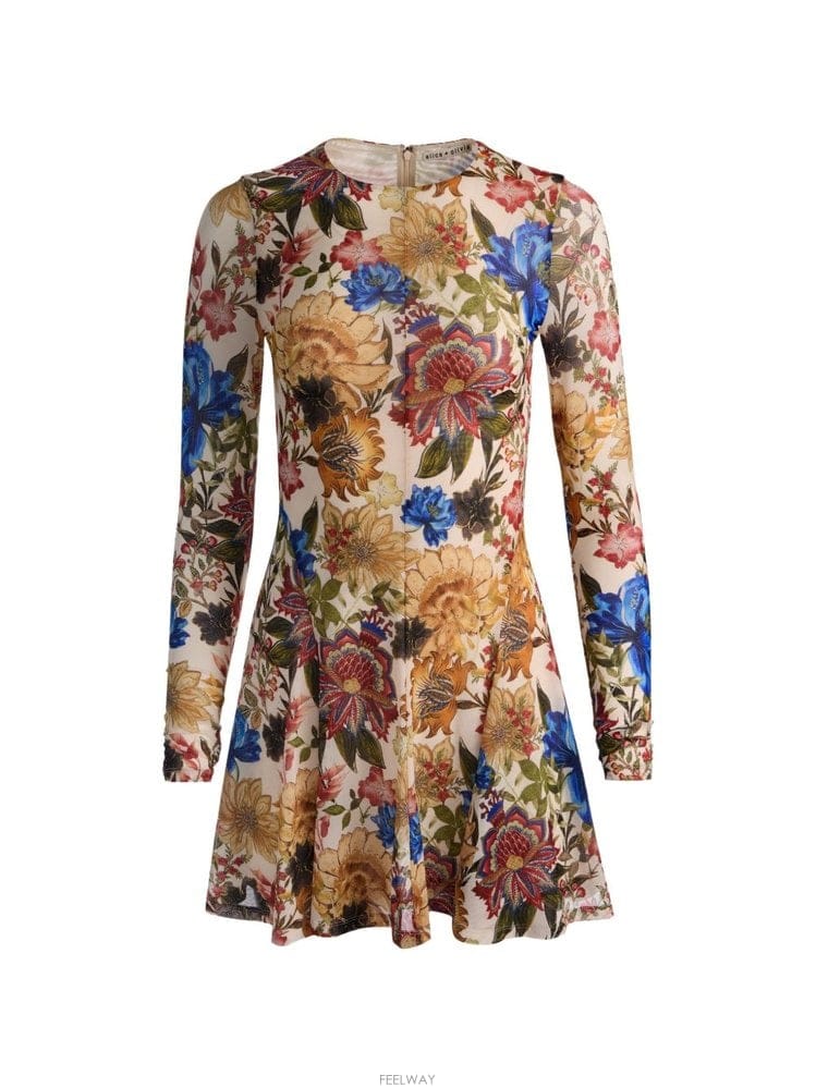 Alice & Olivia �ٸ��� �� �ø���� DELORA ����Ʈ �̴� �巹�� CC608P53 B0712329986�ٸ��� �� �ø���� DELORA ����Ʈ �̴� �巹�� CC608P53 