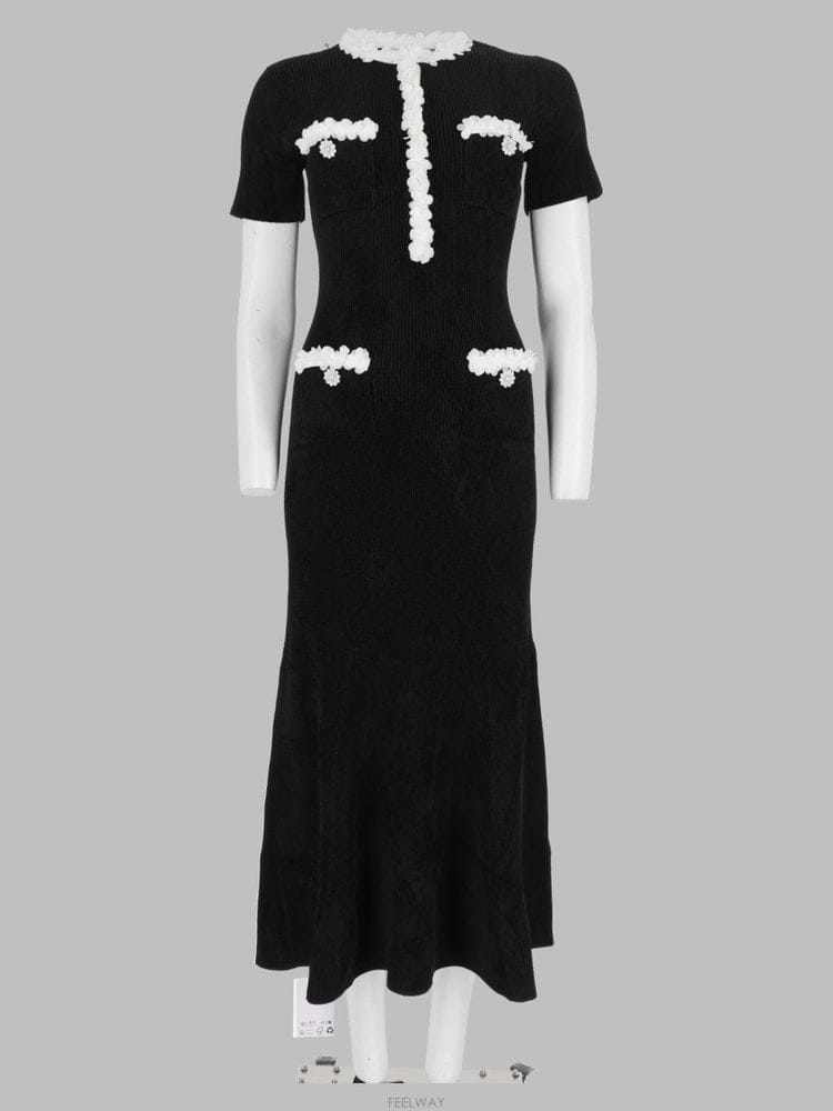 Self Portrait 26 F/W ���� ��Ʈ����Ʈ �巹�� AW26-099MA-B_BLACK B004230897826 F/W ���� ��Ʈ����Ʈ �巹�� AW26-099MA-B_BLACK B0042