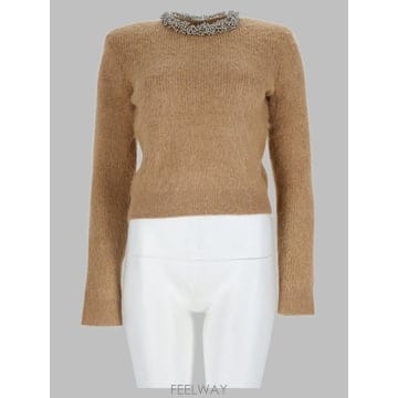 26 F/W 셀프 포트레이트 스웨터 AW26-094T-BR_BROWN B0042309075