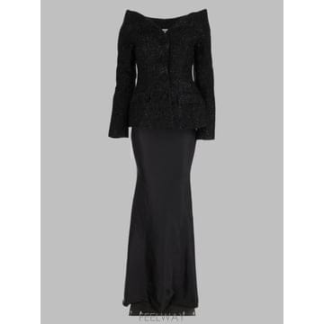 26 F/W 셀프 포트레이트 드레스 AW26-057XA-B_BLACK B0042309091