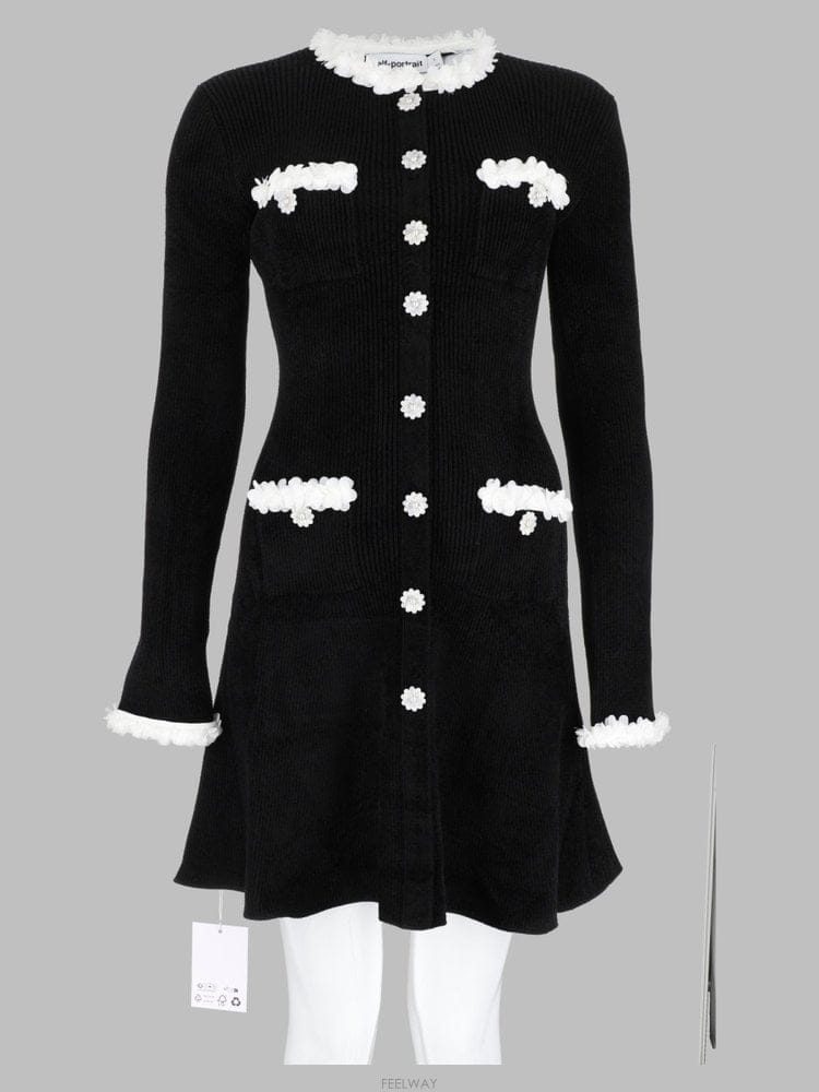 Self Portrait 26 F/W ���� ��Ʈ����Ʈ �巹�� AW26-099S-B_BLACK B004230910626 F/W ���� ��Ʈ����Ʈ �巹�� AW26-099S-B_BLACK B00423