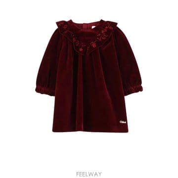 끌로에 엠브로이드 벨벳 드레스 (KIDS 상품) C2133995K B0302329115