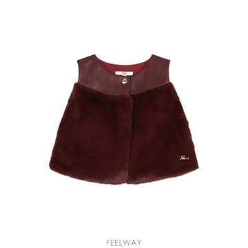 끌로에 인조퍼 패널 조끼 (KIDS 상품) C2135795J B0302329117